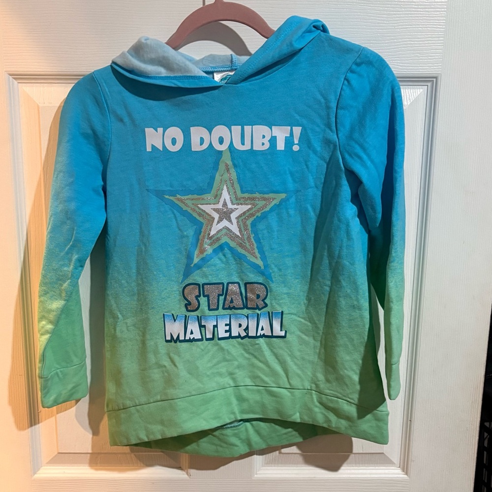NO DOUBT! STAR MATERIAL Extremely Me Girls Hoodie Sweatshirt Size 6 NEW